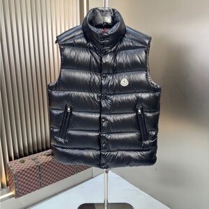 Moncler Shiny Black Puffer Vest